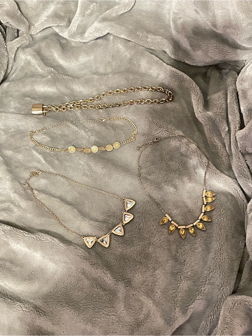 Gold-Tone Statement Necklace Set - 4 Piece Women’s Jewelry
